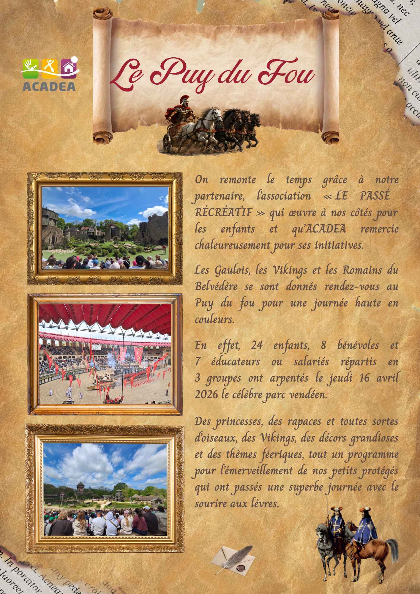 Sortie Puy du Fou